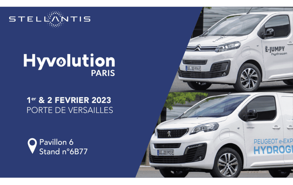 Visuel stellantis hydrogene - salon hyvolution paris (01 et 02 février) : les constructeurs français exposeront des vu roulant à l’hydrogène