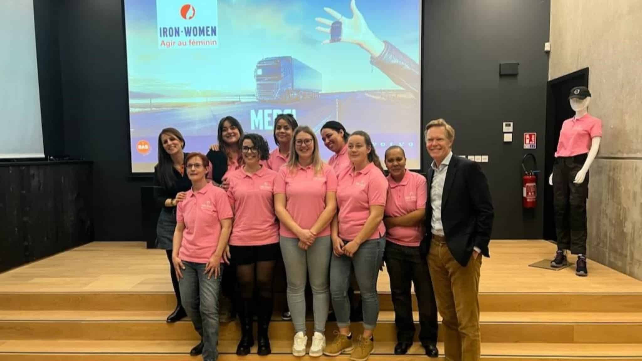 Iron women volvo trucks