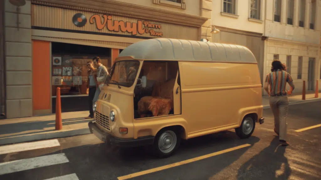 Spot renault 1970 - nouveau renault trafic van e-tech electric : l’instant pub