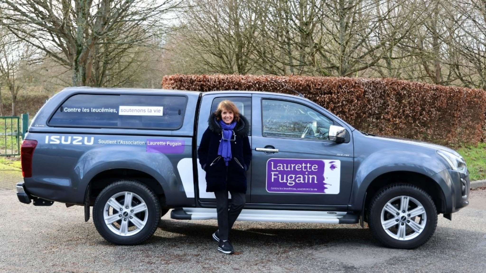 Quand isuzu roule pour l’association laurette fugain !