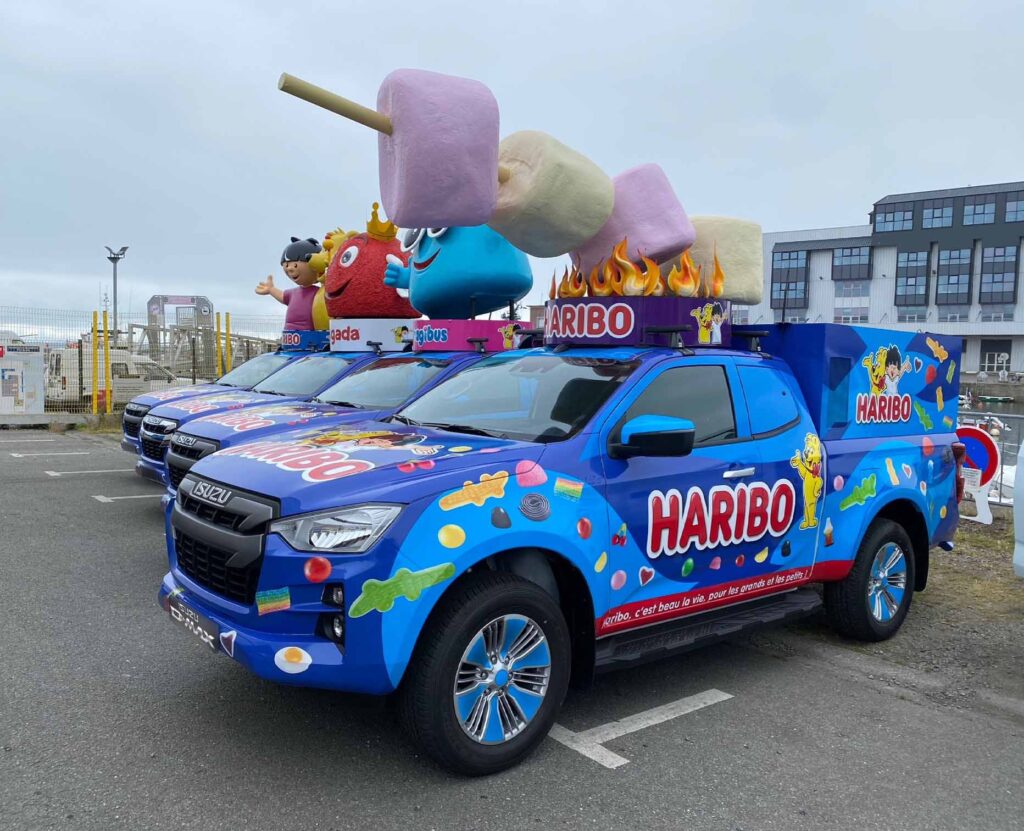 Tdf haribo 4 - dossier vu : la signalétique véhicule, véritable vecteur de communication ?