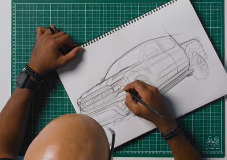 Dessin ford ranger 1 - le ford ranger raptor se dessine sous vos yeux!