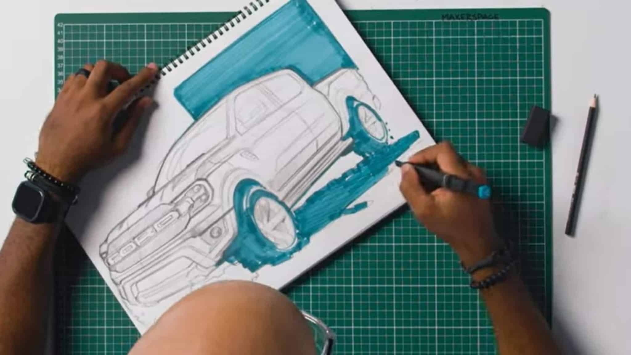 Le ford ranger raptor se dessine sous vos yeux!