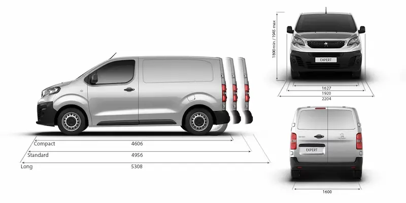 Peugeot expert dimensions - présentation du fourgon compact peugeot expert