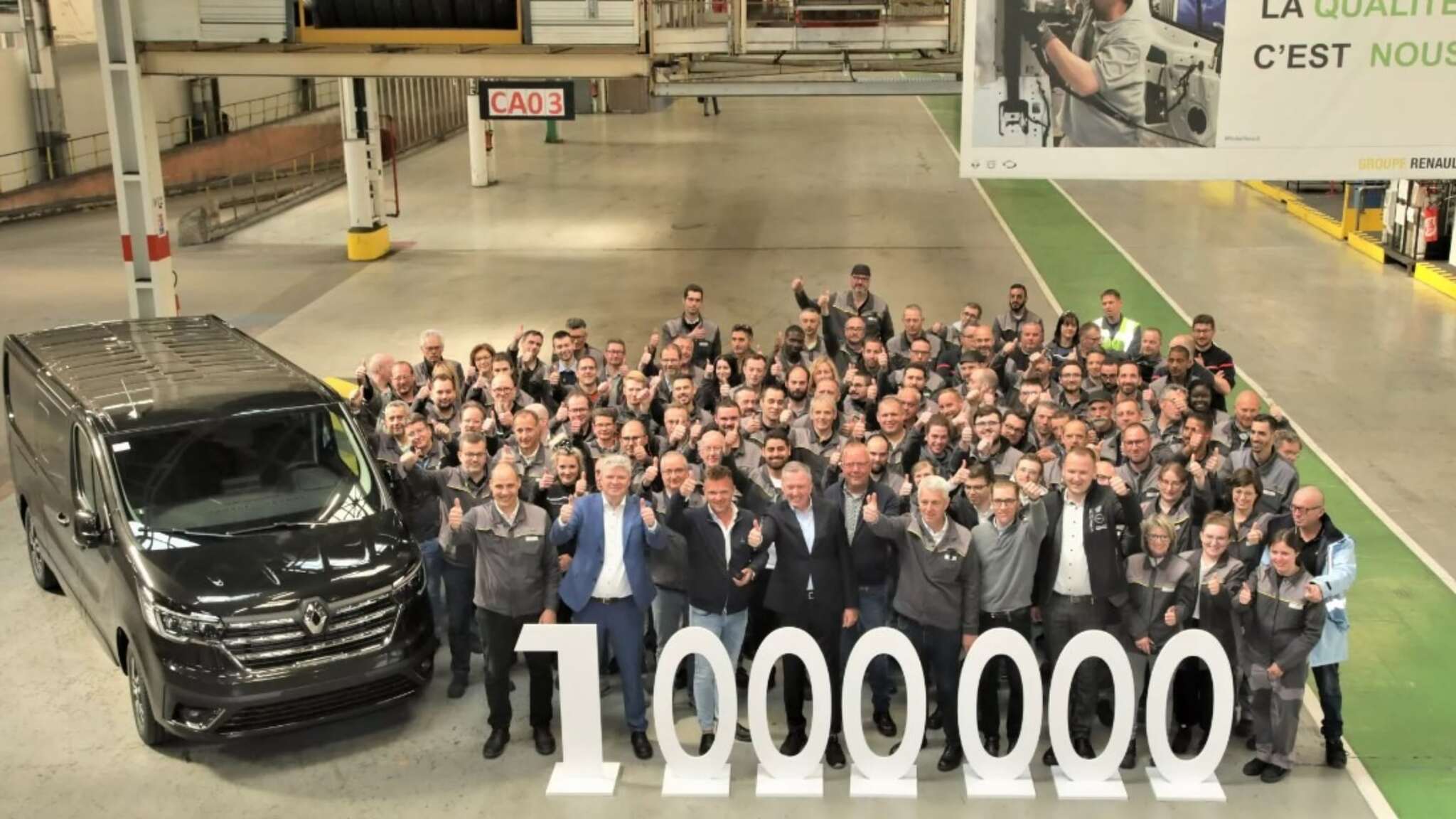 Renault célèbre son millionième trafic à l’usine de sandouville !