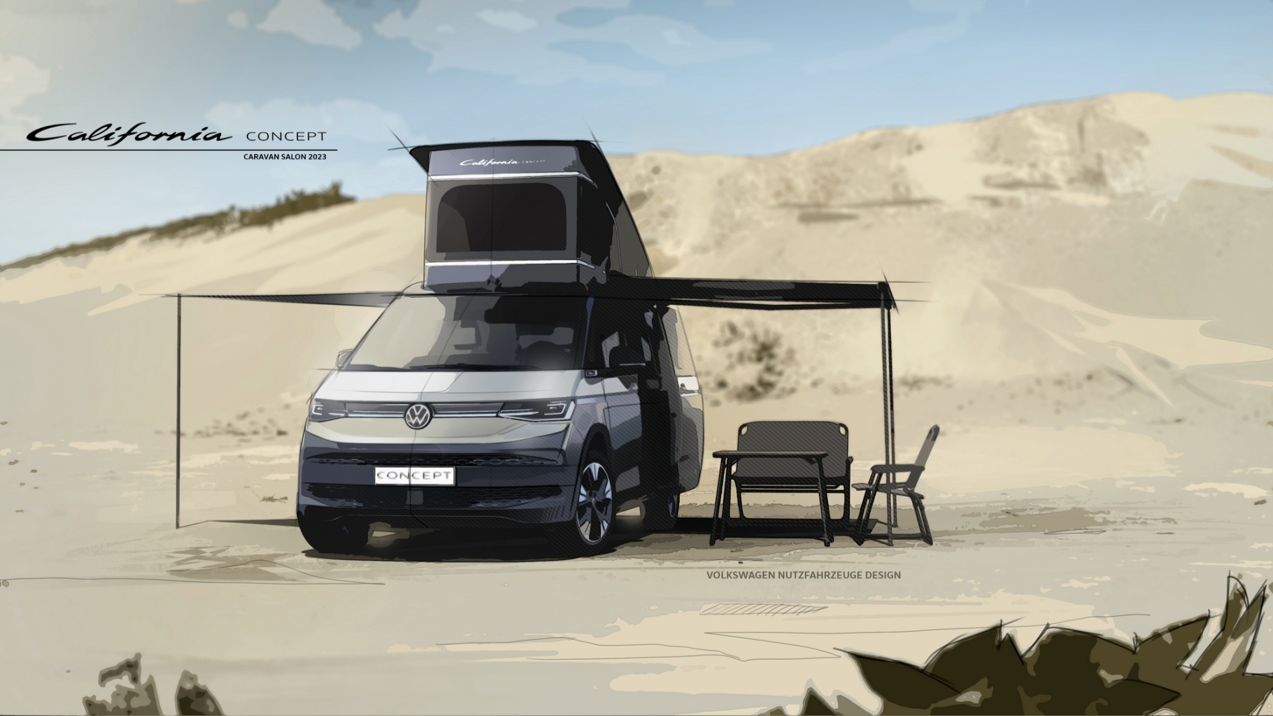 Vw vu esquisse son california concept