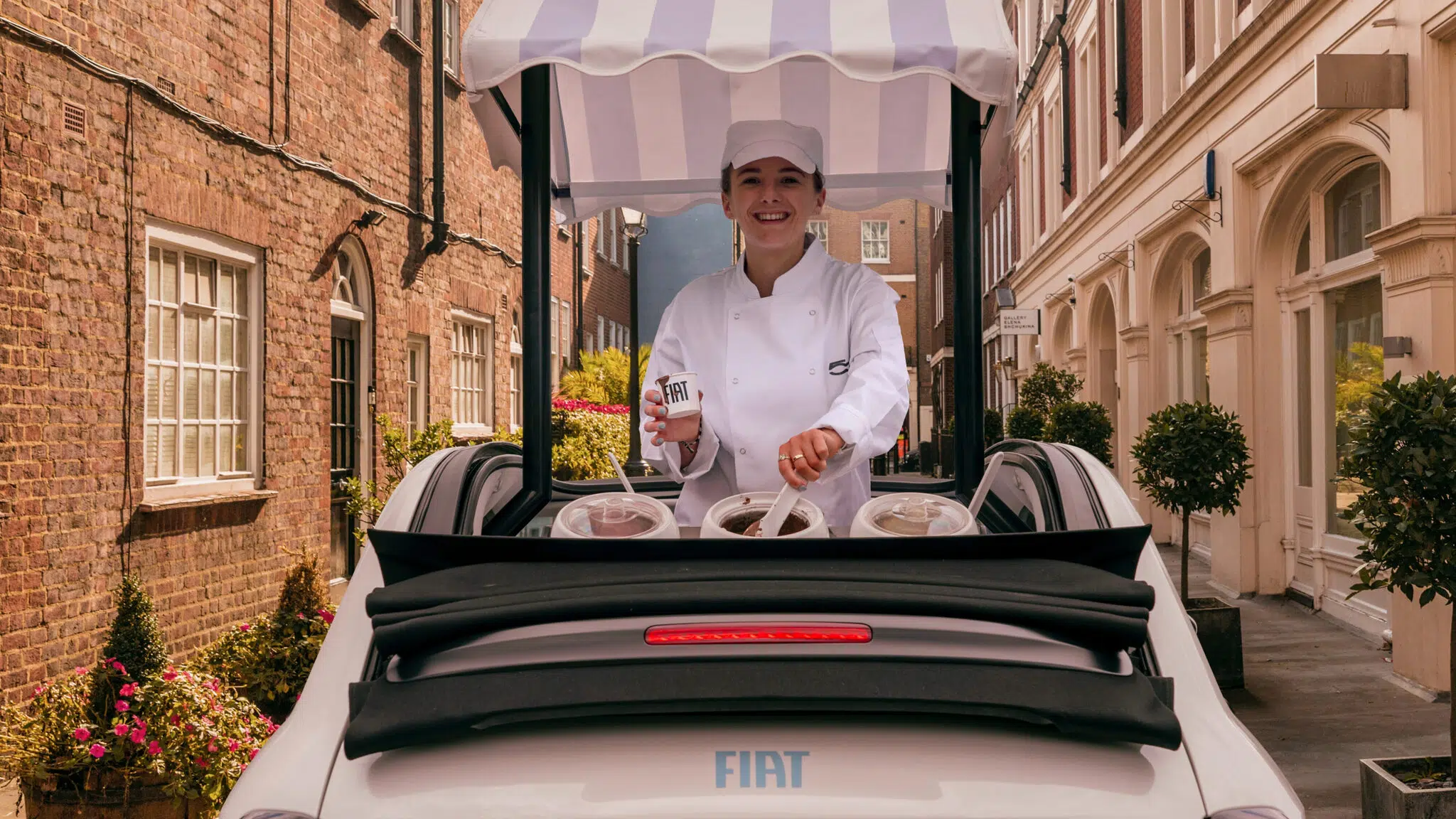 Un marchand de glace sur la base d’une fiat 500 e cabriolet ?  