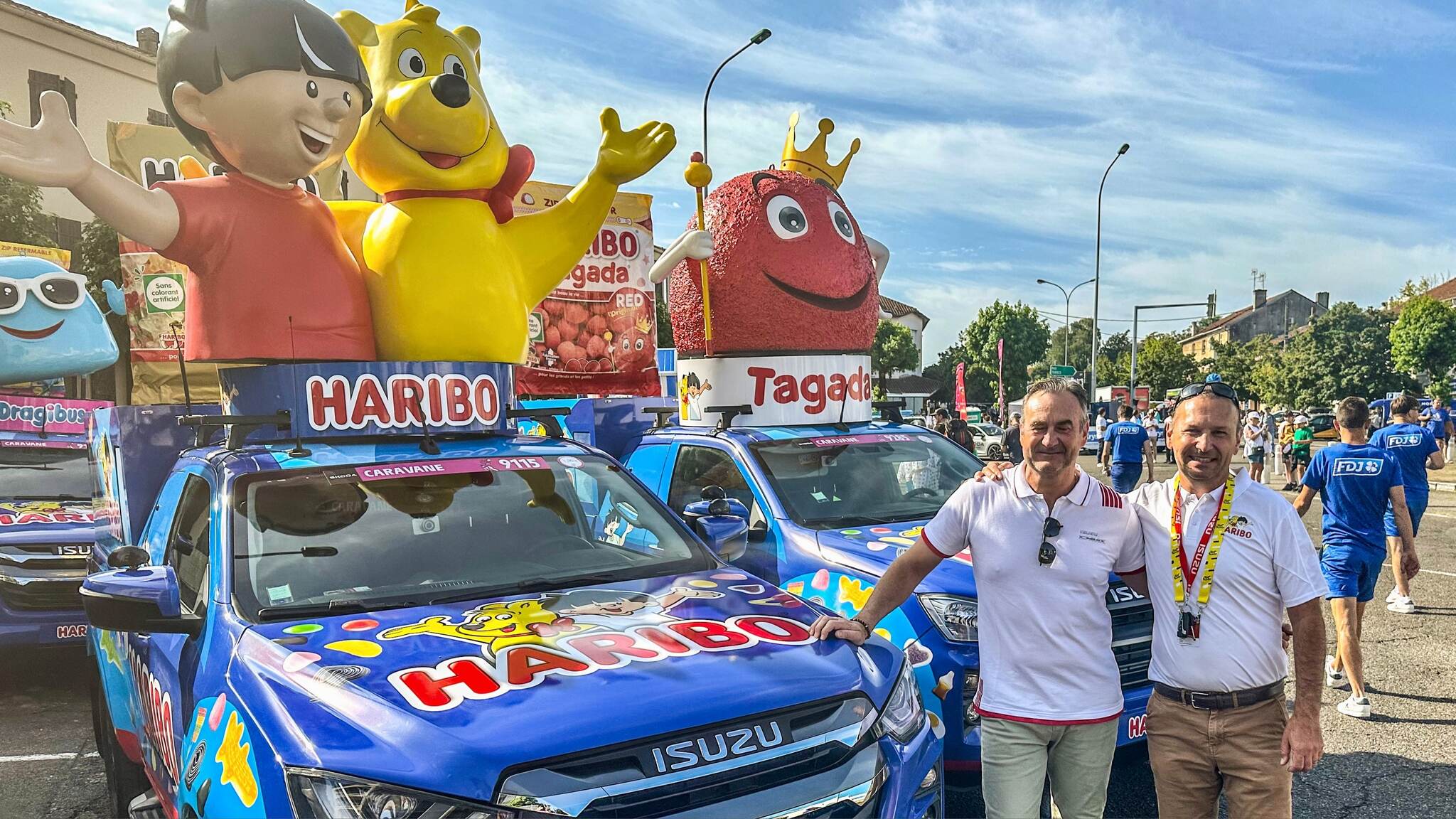 Isuzu et haribo fidèles au tour de france