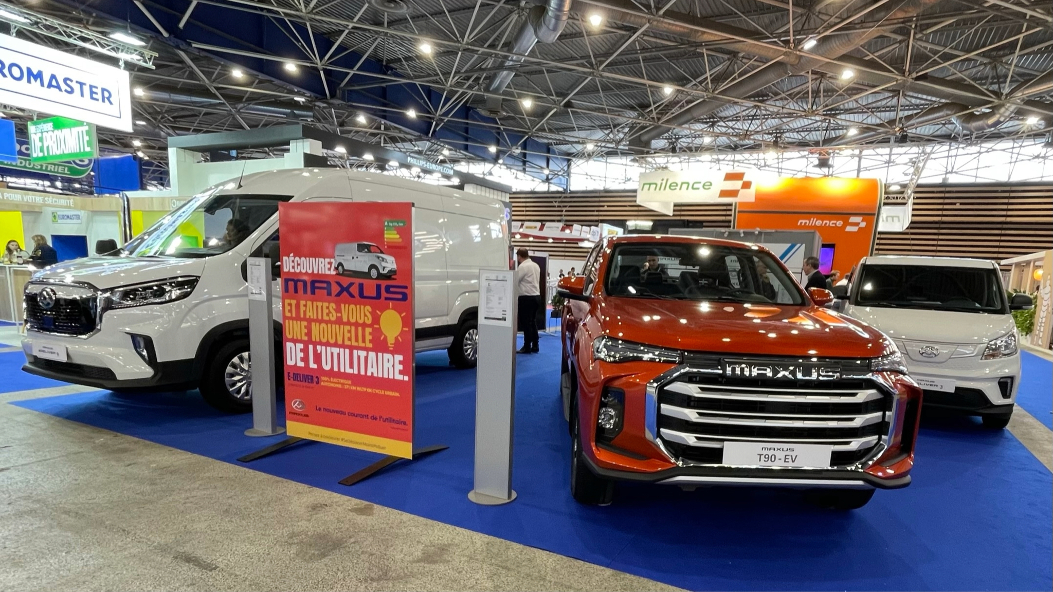 Le trio maxus s’expose à solutrans !