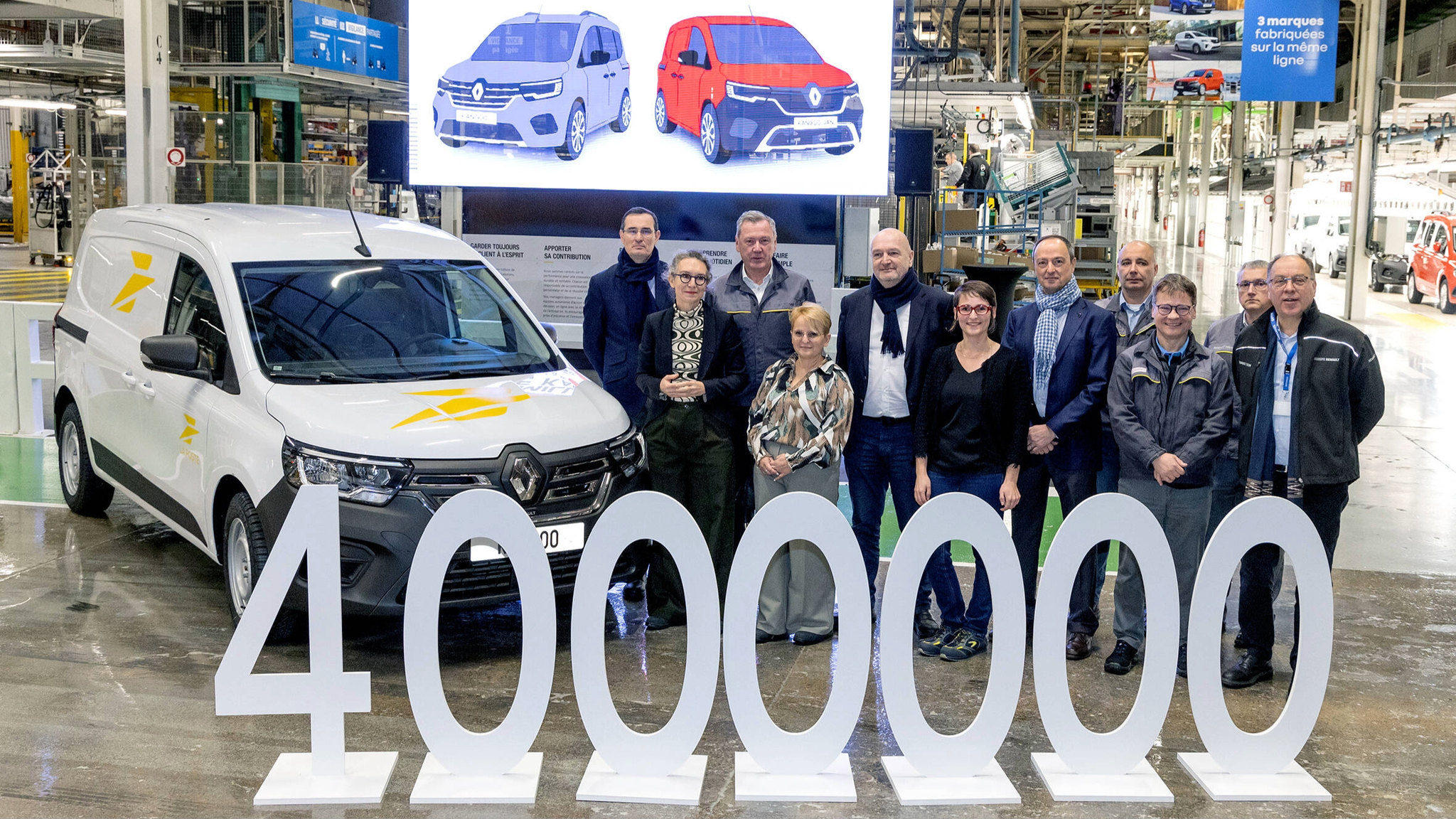 Le 4 millionième renault kangoo roule avec la poste !