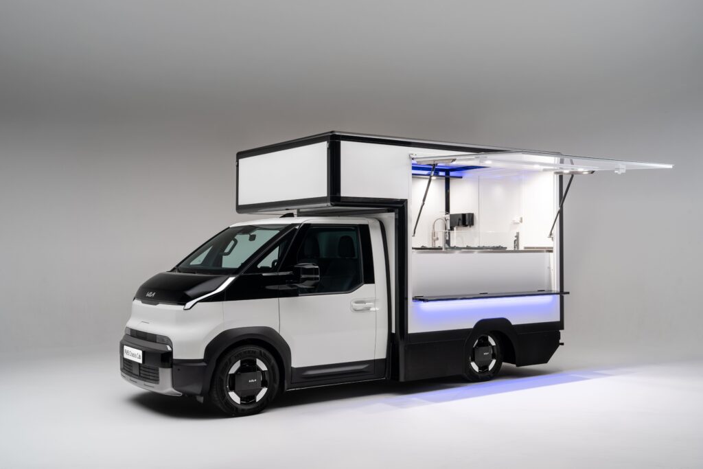Kia pv5 chassis cab food truck - kia lance son nouveau pv5 chassis-cab 100% électrique : une innovation au service des professionnels