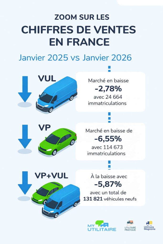 Infographie janvier 2026 - zoom sur les chiffres du marché vu en janvier 2026